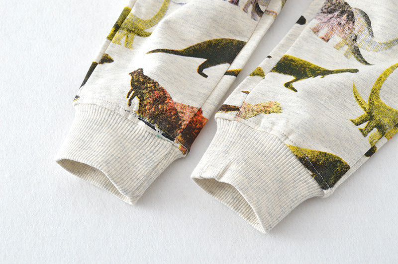 Kids' Dinosaur Theme Print Sweatpants