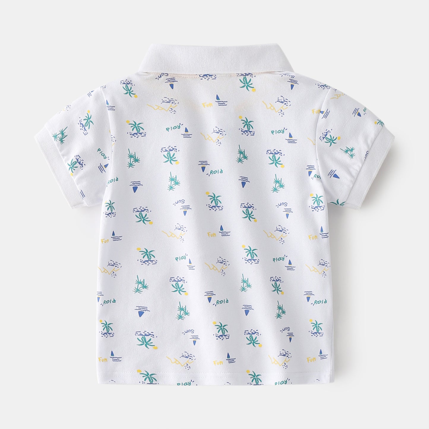 Boys' Cotton Short-Sleeved Summer Polo