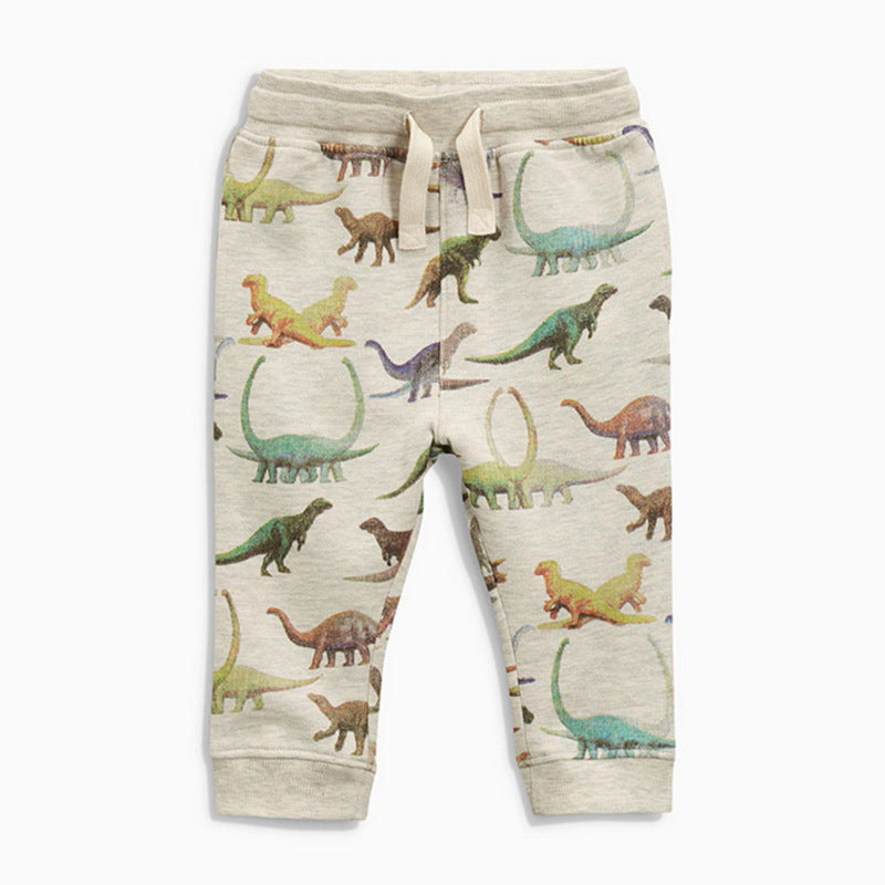 Kids' Dinosaur Theme Print Sweatpants