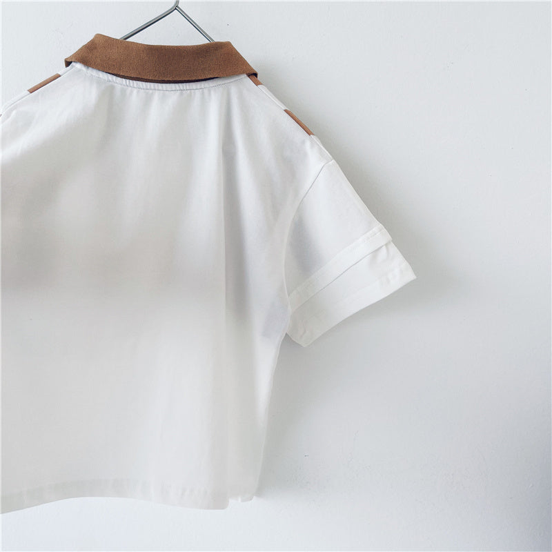 Boys' Striped Short Sleeve Polo