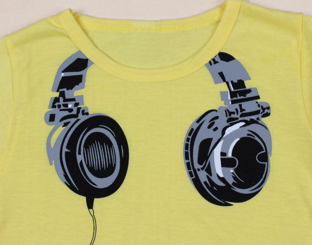 Kids' Short-Sleeved Headphones T-shirt