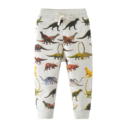 Kids' Dinosaur Theme Print Sweatpants
