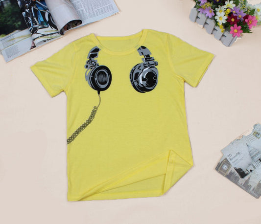 Kids' Short-Sleeved Headphones T-shirt